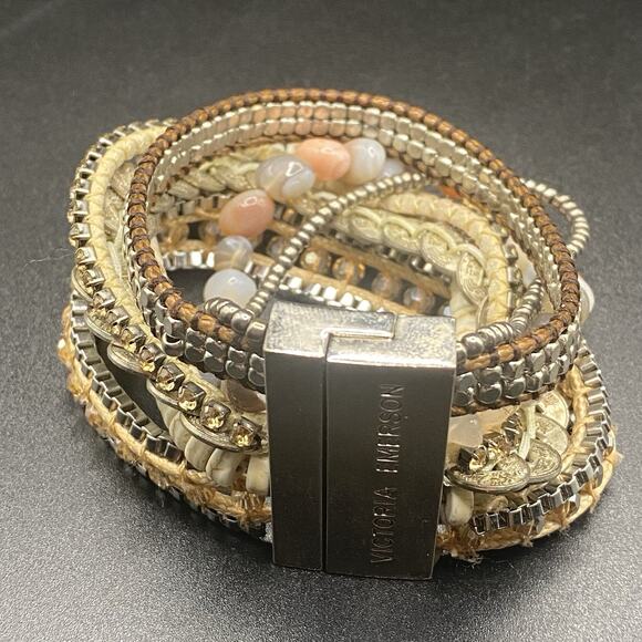 Victoria Emerson Magnetic Multi Layer Bracelet Boho - Picture 1 of 5